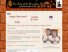Tablet Screenshot of battambangparish.org